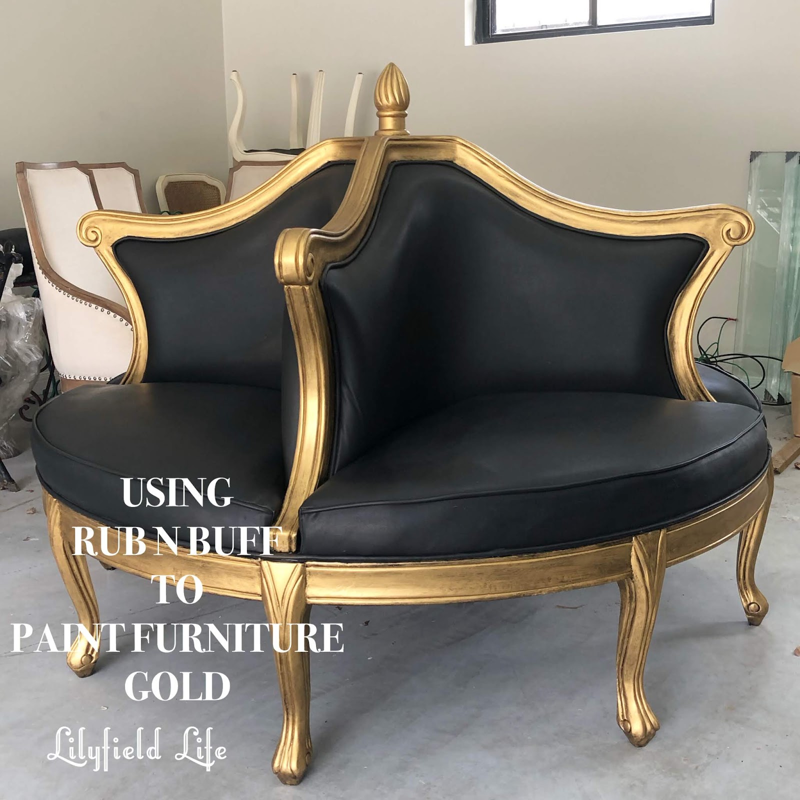 Lilyfield Life: How to use Rub n Buff to paint furniture gold